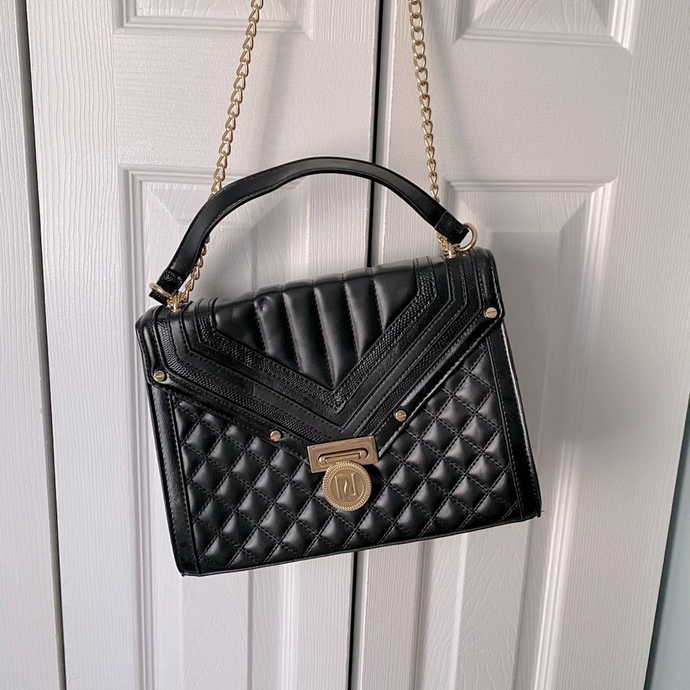 Faux Leather Crossbody Bag